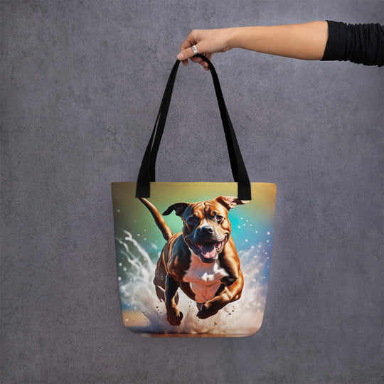 Tote bag-Staffordshire Bull Terrier V2