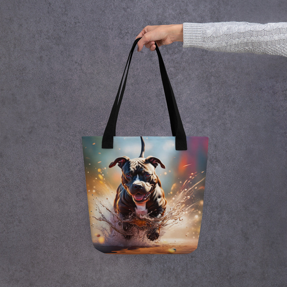 Tote bag-Staffordshire Bull Terrier V3