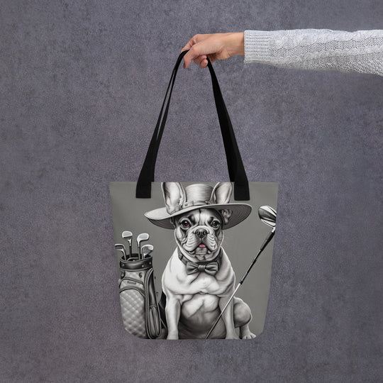 Tote bag-French Bulldog Golfer  V11