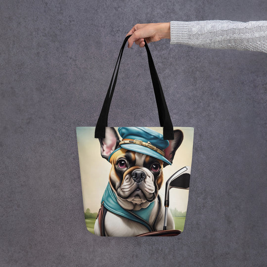 Tote bag-French Bulldog Golfer V18