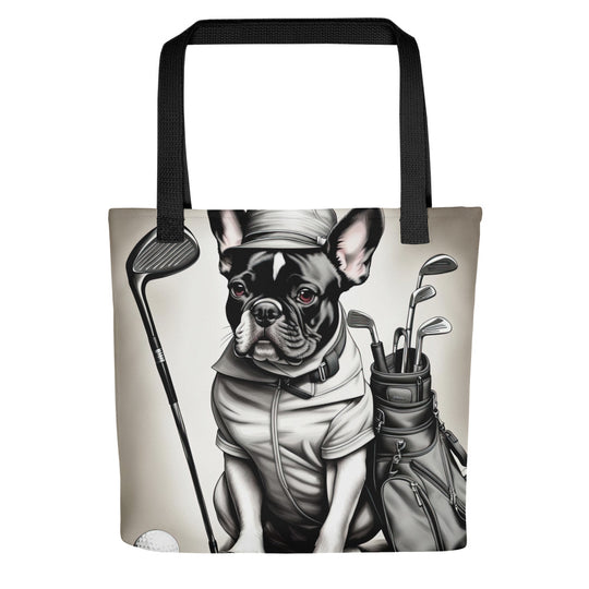 Tote bag-French Bulldog Golfer V32