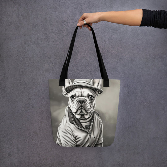 Tote bag-French Bulldog Golfer V41