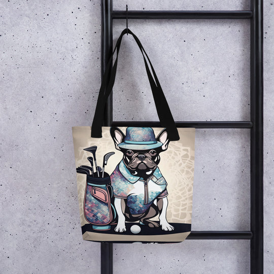 Tote bag-French Bulldog Golfer V50