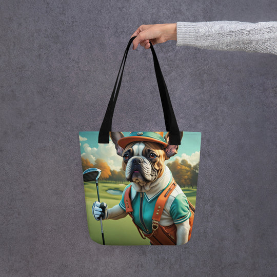 Tote bag-French Bulldog Golfer V53