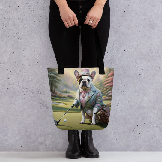 Tote bag-French Bulldog Golfer V55