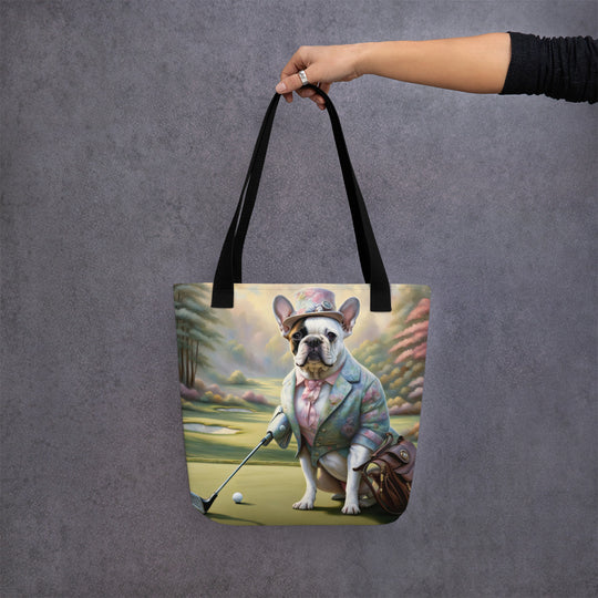 Tote bag-French Bulldog Golfer V55