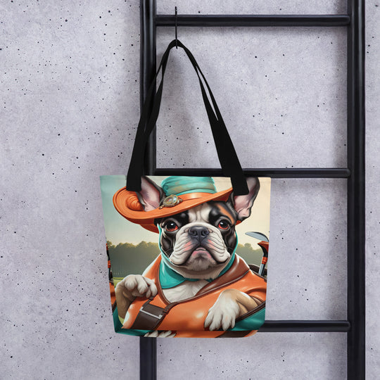 Tote bag-French Bulldog Golfer V71