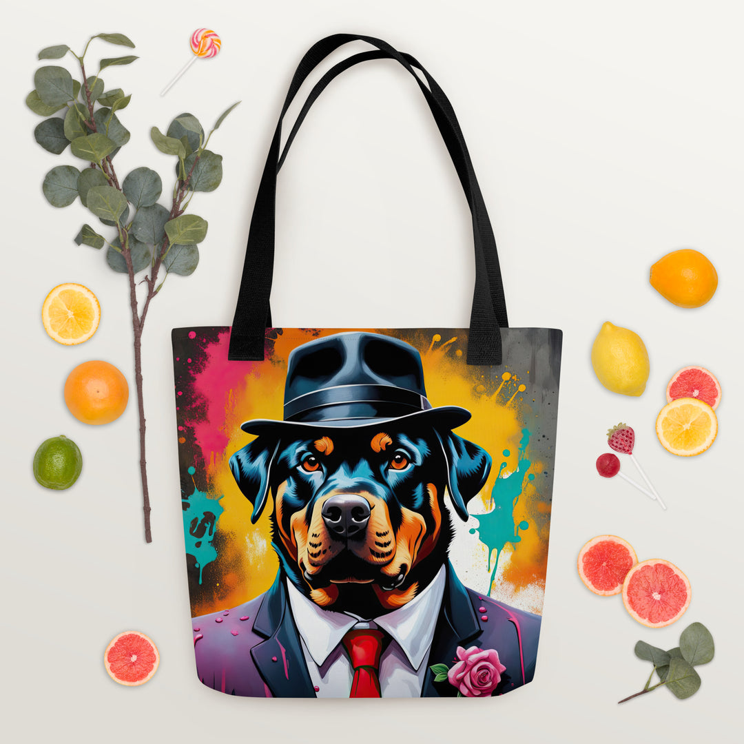 Tote bag-Rottweiler V19