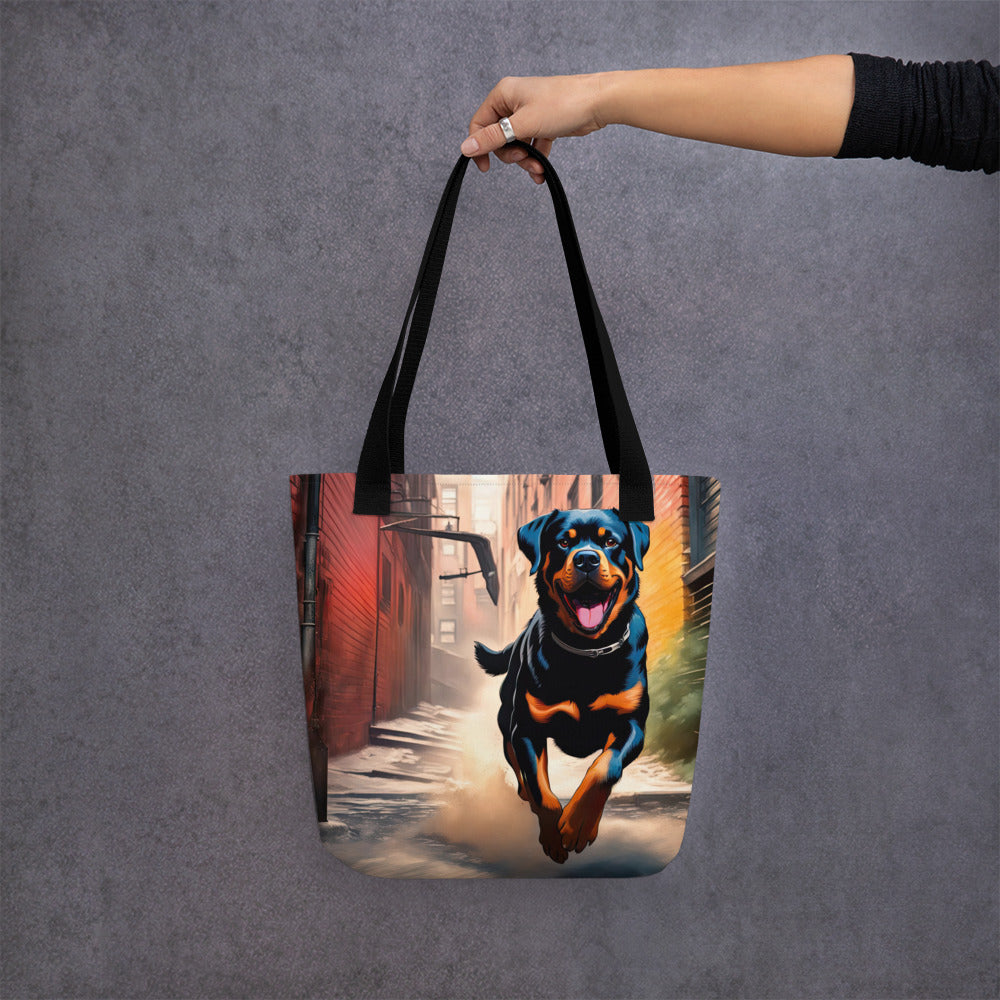 Tote bag-Rottweiler V23