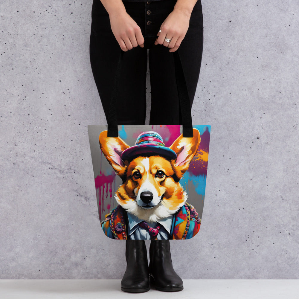 Tote bag-Pembroke Welsh Corgi V7