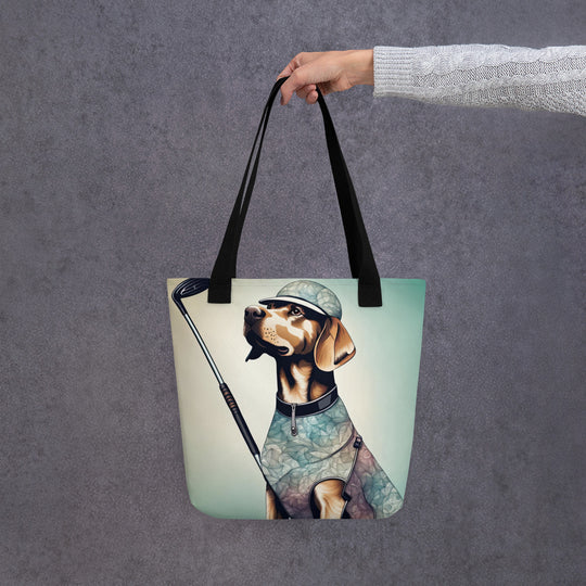 Tote bag-Labrador Retriever Golfer V21