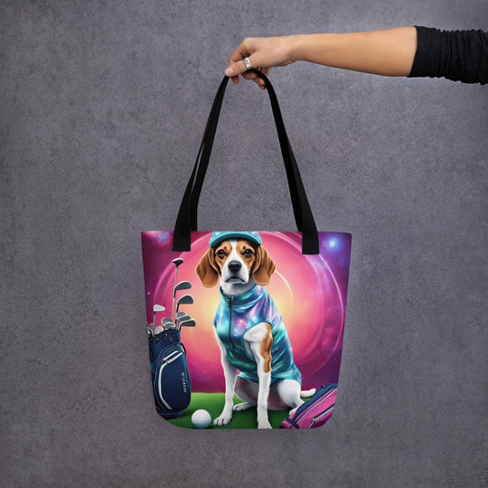 Tote bag-Beagle Golfer V2