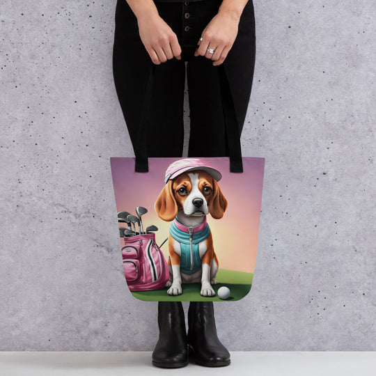 Tote bag-Beagle Golfer V5