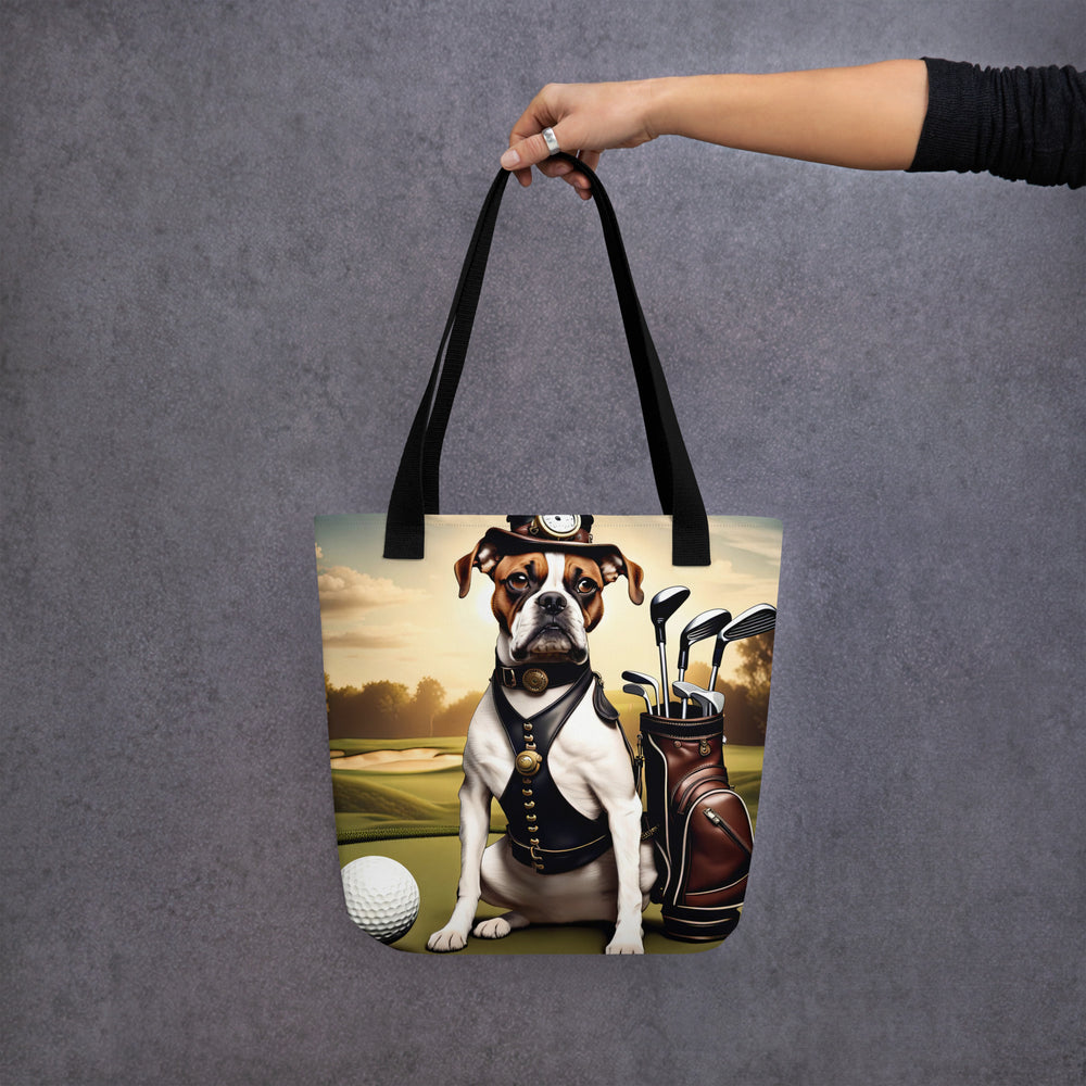 Tote bag-Boxer Golfer V6