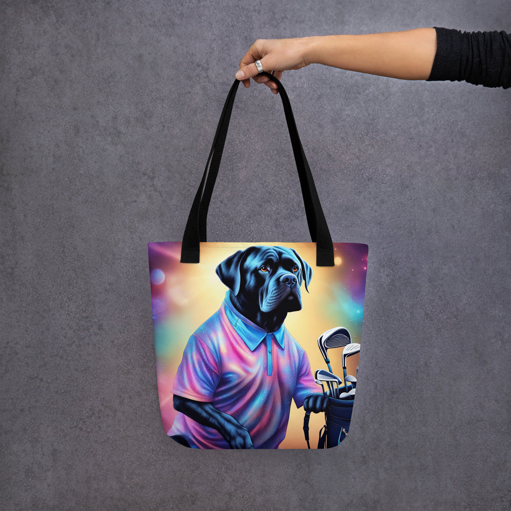 Tote bag-Cane Corso Golfer V2