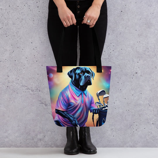 Tote bag-Cane Corso Golfer V2