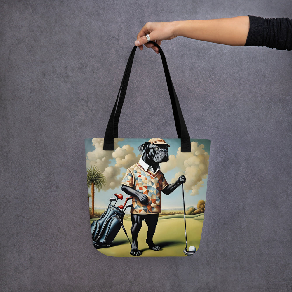 Tote bag-Cane Corso Golfer V4