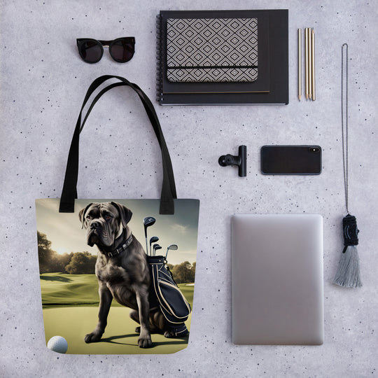 Tote bag-Cane Corso Golfer V5