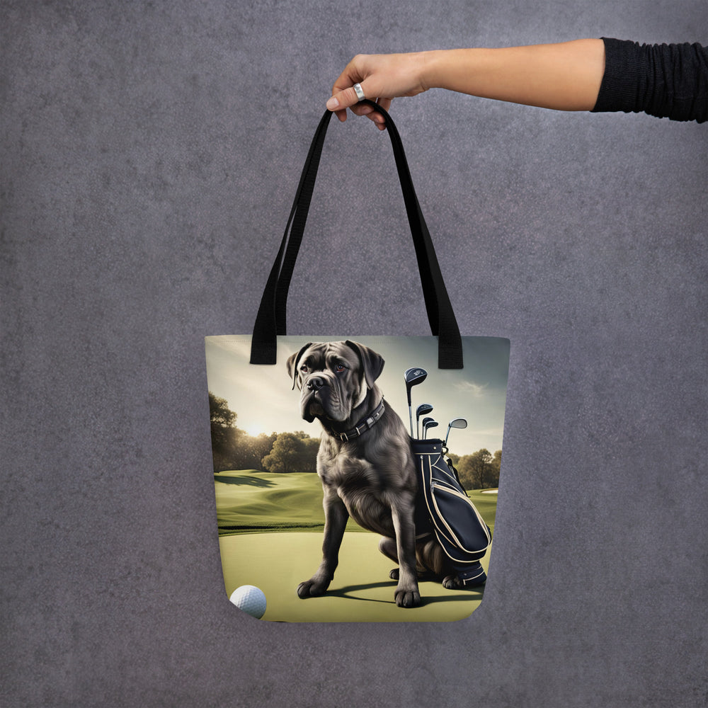 Tote bag-Cane Corso Golfer V5