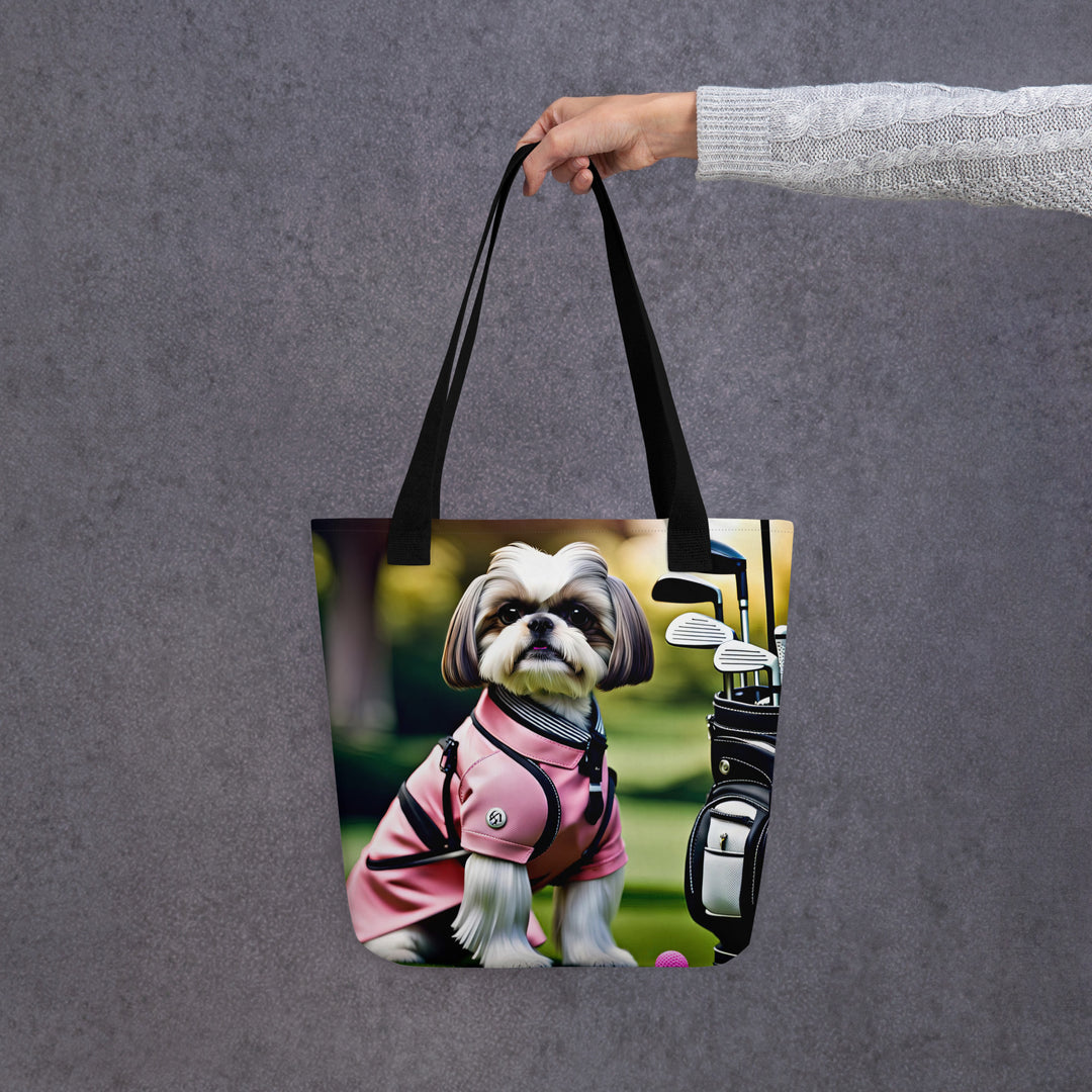 Tote bag-Shih Tzu Golfer V2