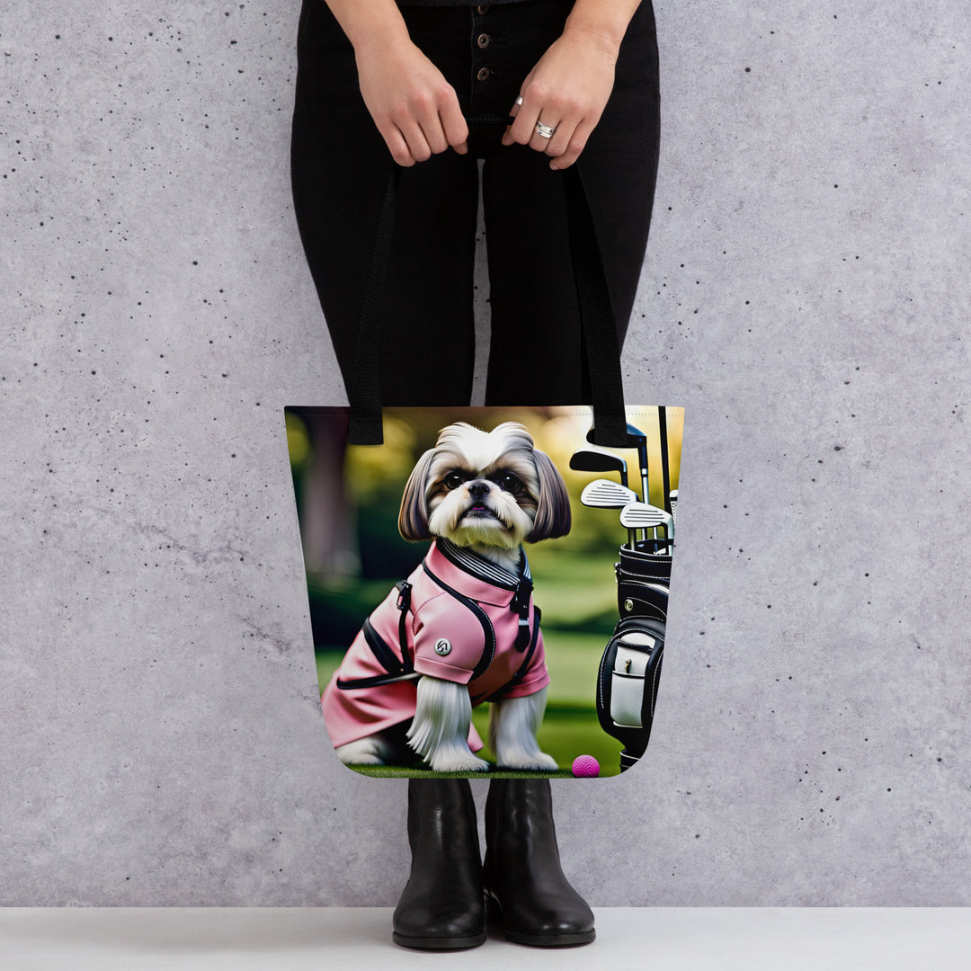 Tote bag-Shih Tzu Golfer V2