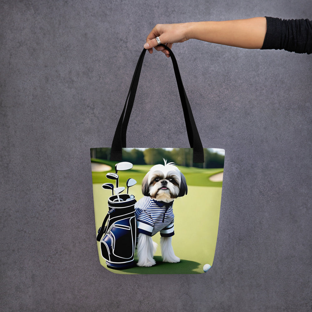 Tote bag-Shih Tzu Golfer V3