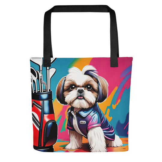 Tote bag-Shih Tzu Golfer V4