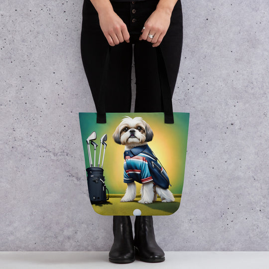 Tote bag-Shih Tzu Golfer V6