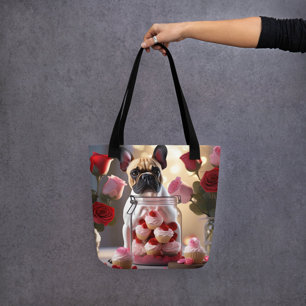 Tote bag-French Bulldog Romantic V2