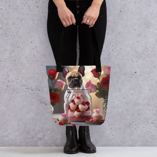 Tote bag-French Bulldog Romantic V2