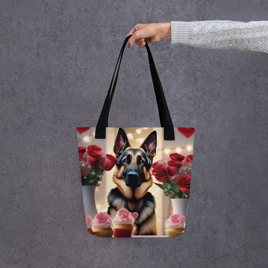 Tote bag-German Shepherd Romantic V2