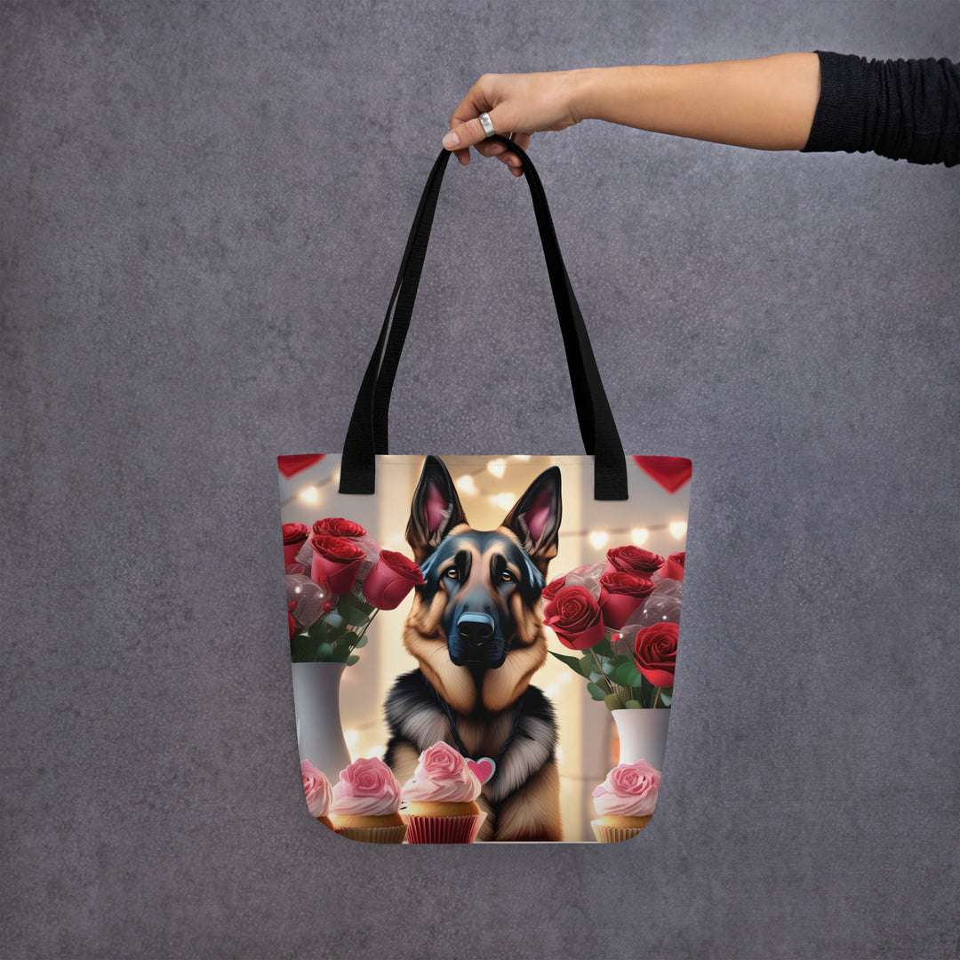 Tote bag-German Shepherd Romantic V2