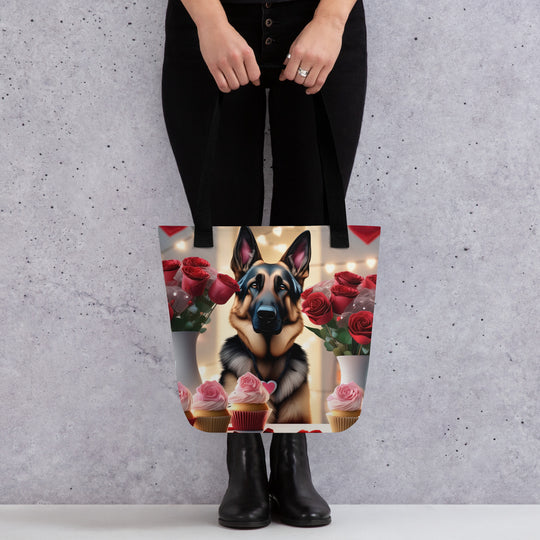 Tote bag-German Shepherd Romantic V2