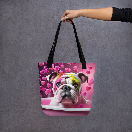 Tote bag-Bulldog Romantic V2