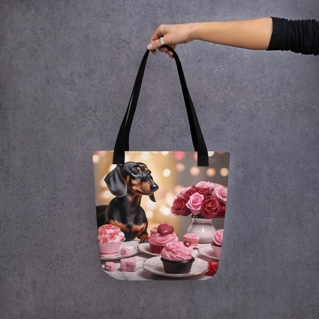 Tote bag-Dachshund Romantic