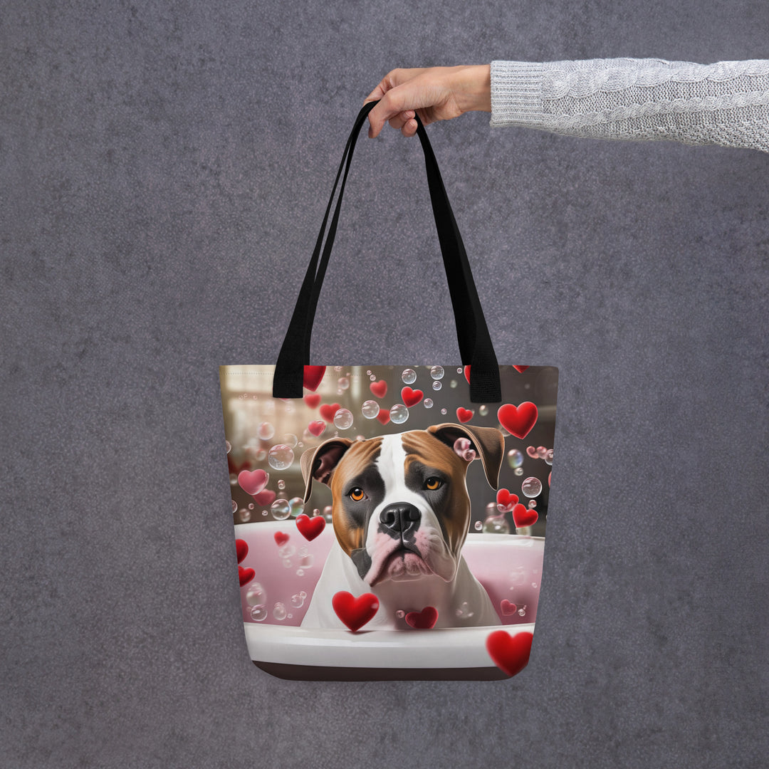 Tote bag-American Bulldog Romantic V3