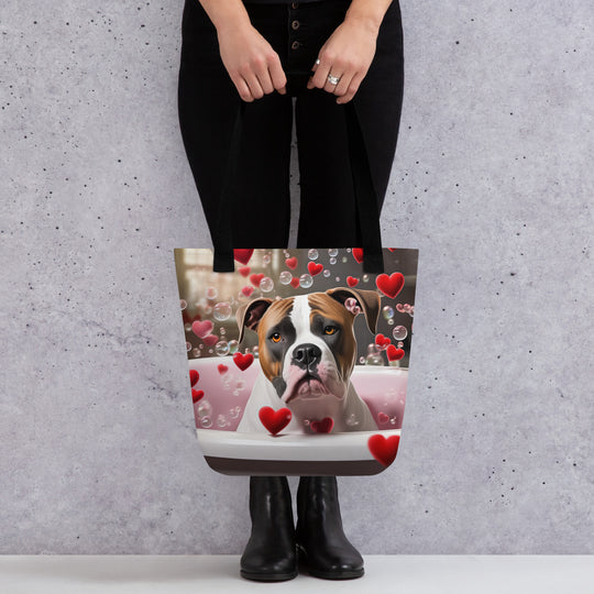 Tote bag-American Bulldog Romantic V3