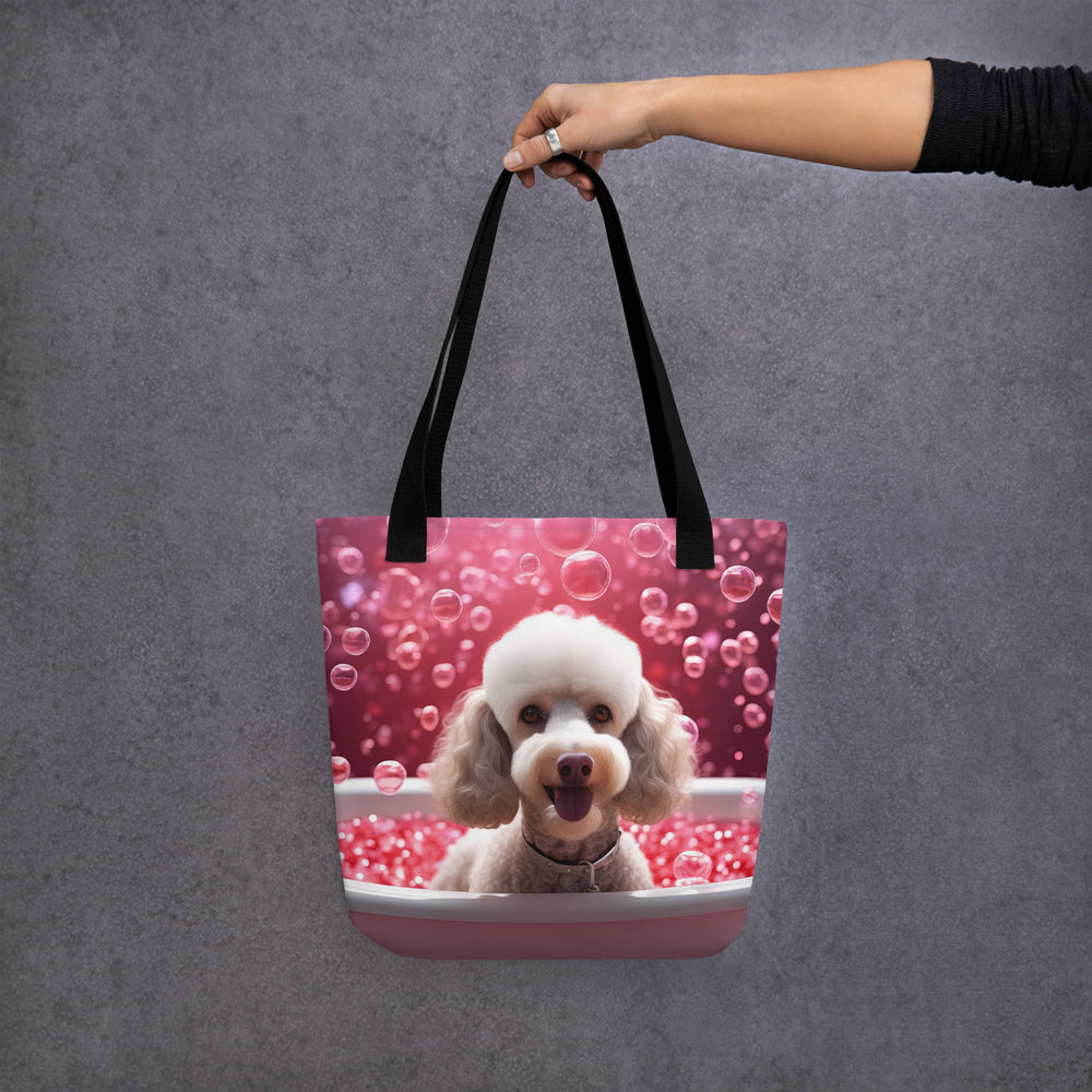 Tote bag-Poodle  Romantic V3