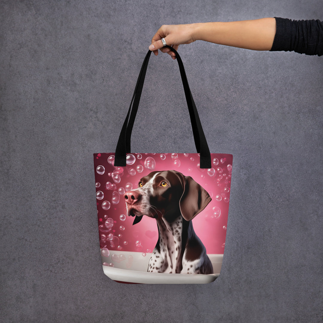 Tote bag-German Shorthaired Pointer Romantic