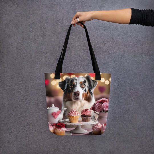 Tote bag-Australian Shepherd Romantic V2