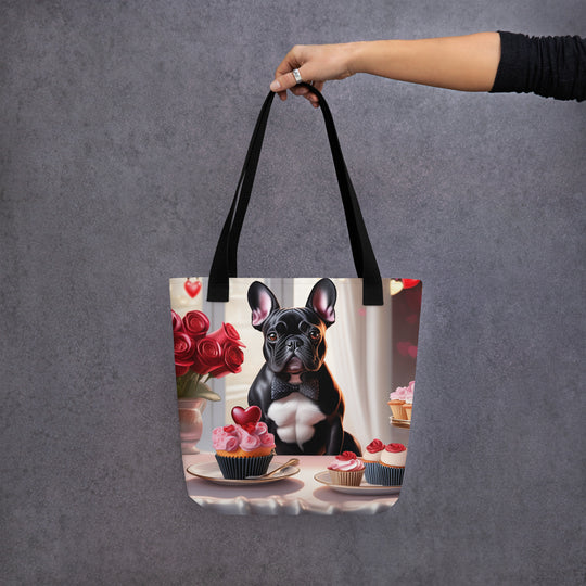 Tote bag-French Bulldog Romantic