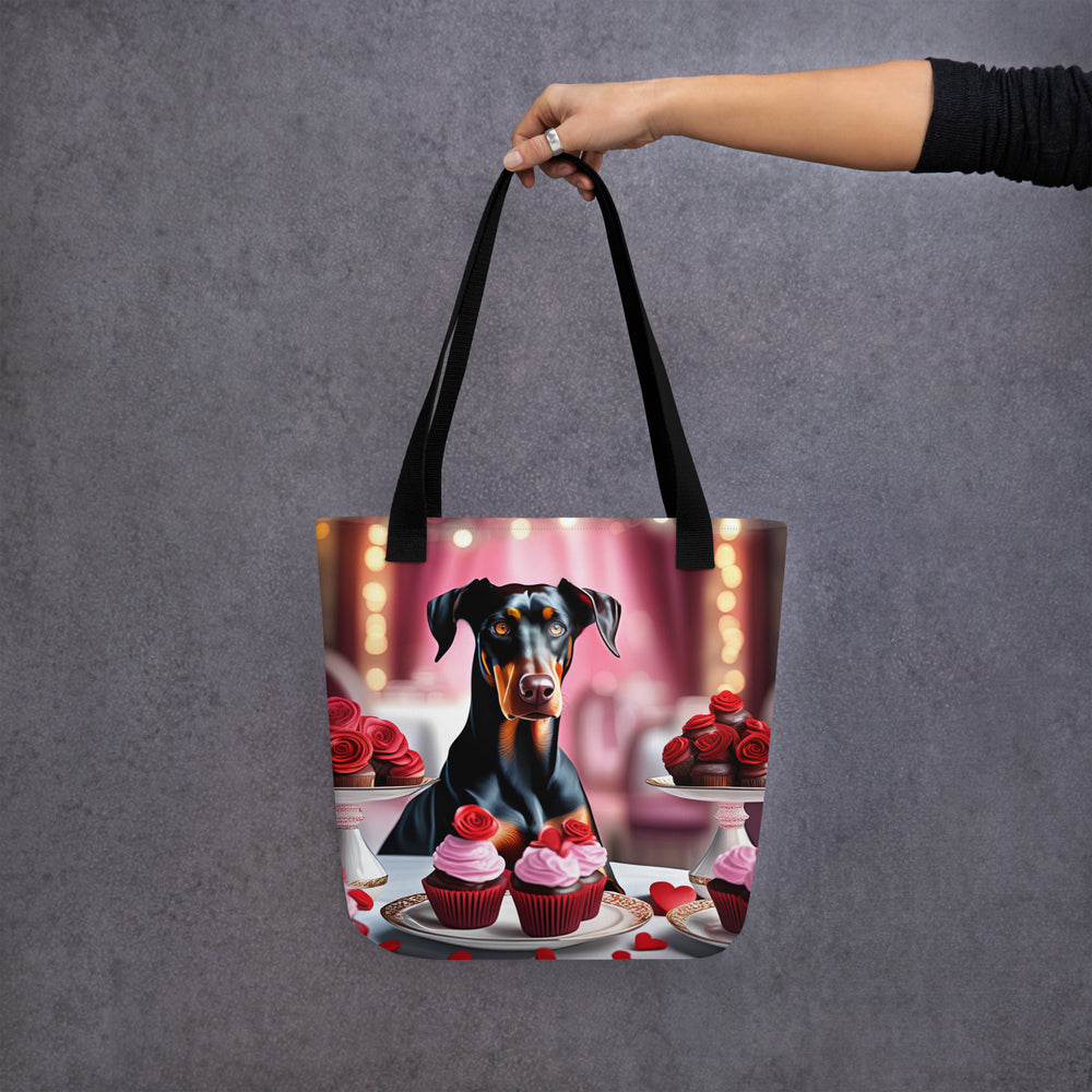 Tote bag-Doberman Pinscher  Romantic V2