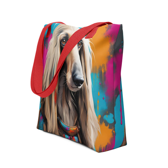 Tote bag-Afghan Hound