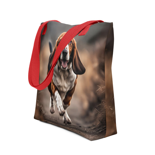 Tote bag-Basset Hound