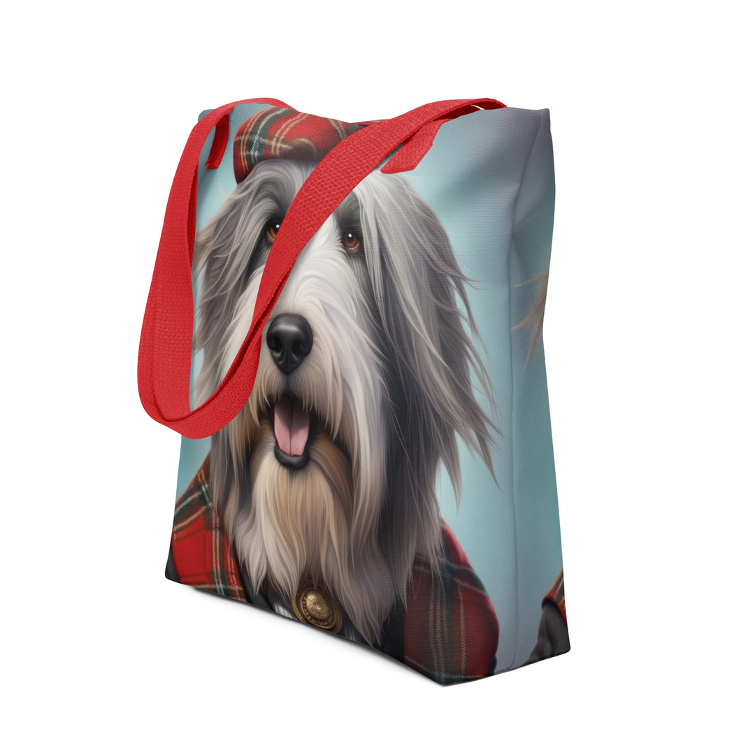 Tote bag-Bearded Collie