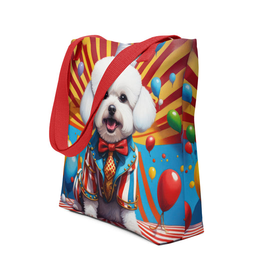 Tote bag-Bichon Frise Dog