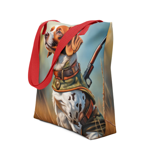 Tote bag-Brittany Dog V4