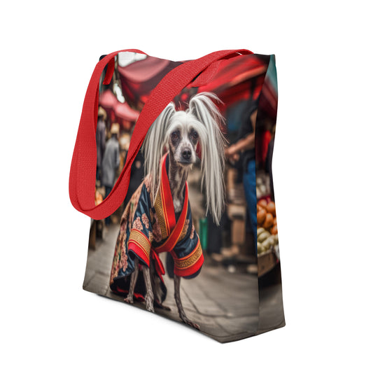 Tote bag-Chinese Crested Dog V3