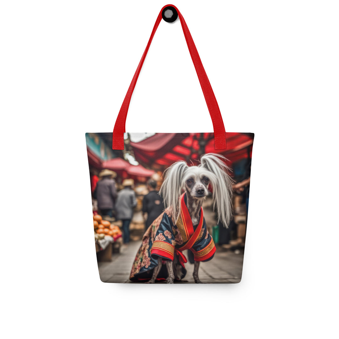 Tote bag-Chinese Crested Dog V3