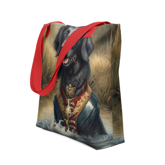 Tote bag-Flat-Coated Retriever V4